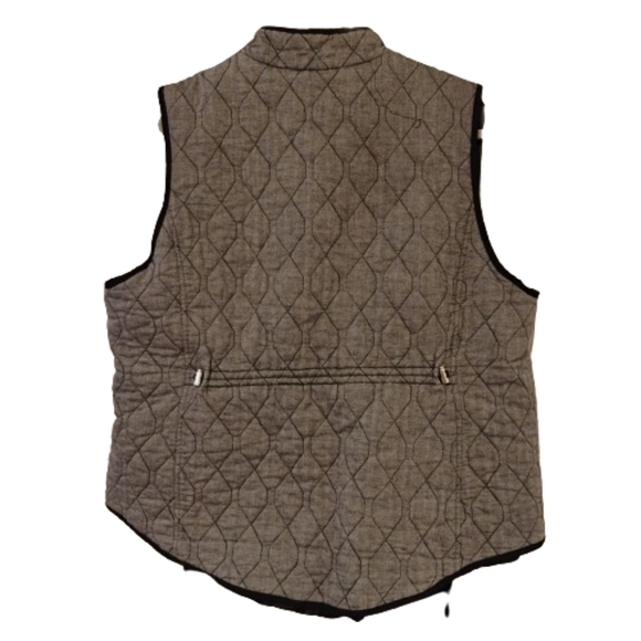 Croft & Barrow Quilted Woven Lined Vest,v2X - Picture 3 of 11